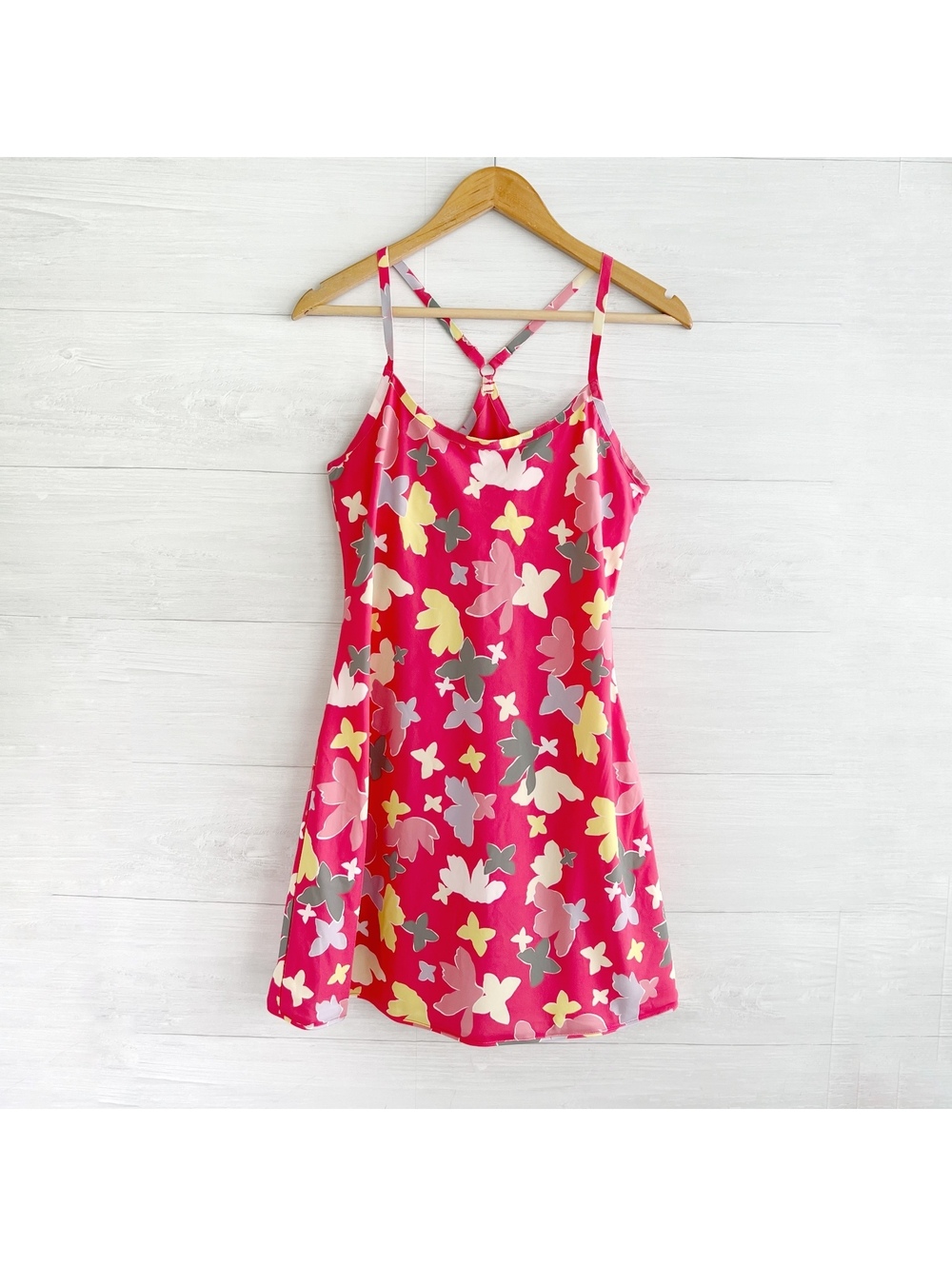 Outdoor Voices Exercise Dress M Slice of Life Pink Floral Butterfly Shorts